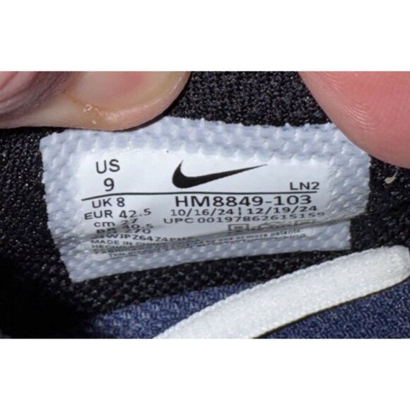 Nike Vapor Speed 3 Mens Football Cleats Size 9 White Navy Blue Black HM8849-103 main image 5
